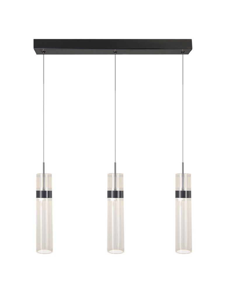 Pendant lamps on a strip - Light Prestige Ambiente 3 LED CCT pendant lamp graphite LP-1510/3L GR - product kolory-swiatla.pl 1