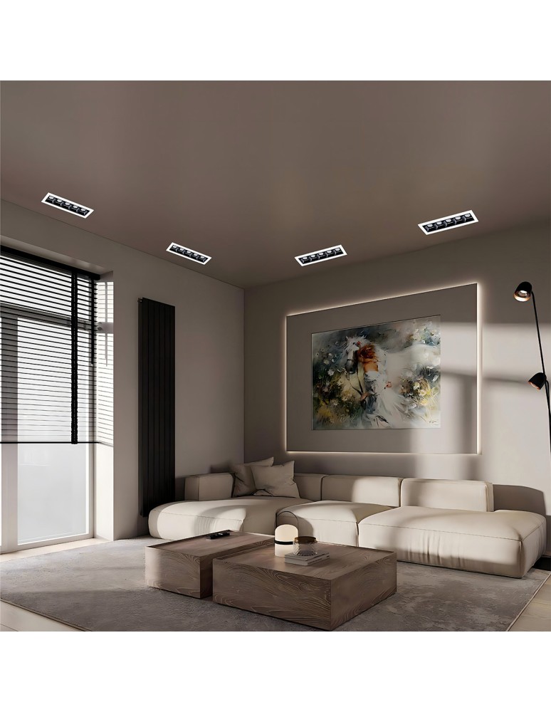 Flush-mounted lamps - pendants - Light Prestige Solar flush-mounted white LED luminaire IP20 LP-0406/5RS WH - product kolory-swiatla.pl 2