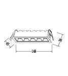Flush-mounted lamps - pendants - Light Prestige Solar flush-mounted white LED luminaire IP20 LP-0406/5RS WH - product 5