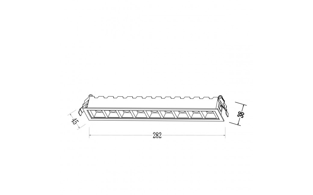 Light Prestige Solar oprawa podtynkowa biała LED IP20 LP-0406/10RS WH