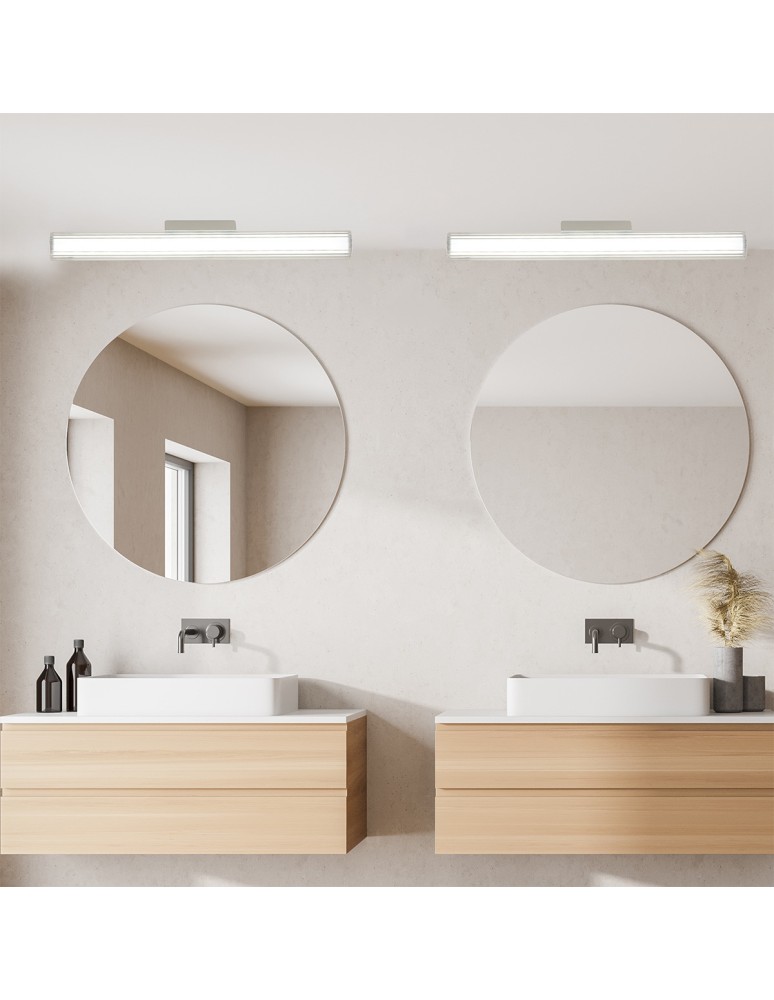 Bathroom wall lamps - Light Prestige Wall lamp Linea LED CCT IP44 white LP-0510/1W-45 WH - product kolory-swiatla.pl 2
