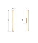 Bathroom wall lamps - Light Prestige Wall lamp Linea LED CCT IP44 white LP-0510/1W-45 WH - product 4
