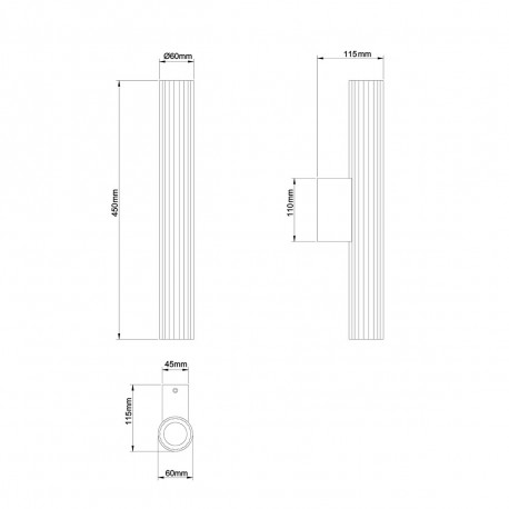 Light Prestige Kinkiet Linea LED CCT IP44 biały LP-0510/1W-45 WH