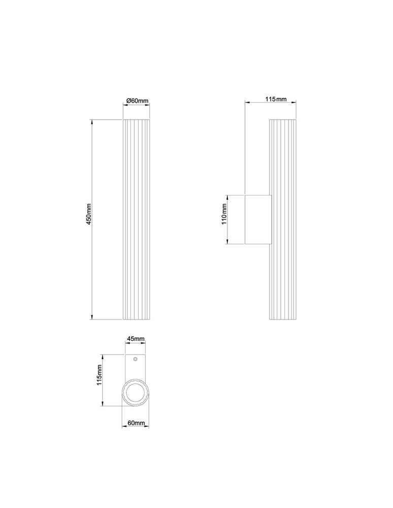 Bathroom wall lamps - Light Prestige Wall lamp Linea LED CCT IP44 white LP-0510/1W-45 WH - product kolory-swiatla.pl 5