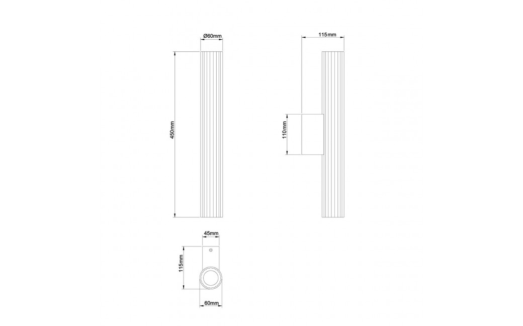 Light Prestige Kinkiet Linea LED CCT IP44 biały LP-0510/1W-45 WH