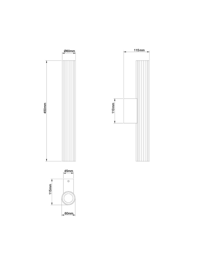 Bathroom wall lamps - Light Prestige Wall lamp Linea LED CCT IP44 chrome LP-0510/1W-45 CH - product kolory-swiatla.pl 7