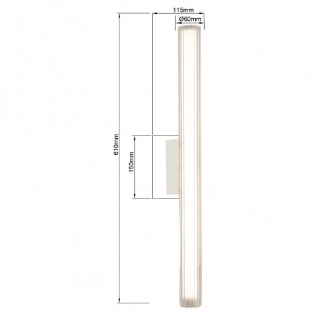 Light Prestige Kinkiet Linea LED CCT IP44 biały LP-0510/1W-61 WH