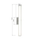Bathroom wall lamps - Light Prestige Wall lamp Linea LED CCT IP44 chrome LP-0510/1W-61 CH - product 2