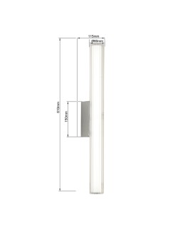 Light Prestige Wall lamp Linea LED CCT IP44 chrome LP-0510/1W-61 CH - product 2