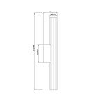 Bathroom wall lamps - Light Prestige Wall lamp Linea LED CCT IP44 black LP-0510/1W-61 BK - product 3