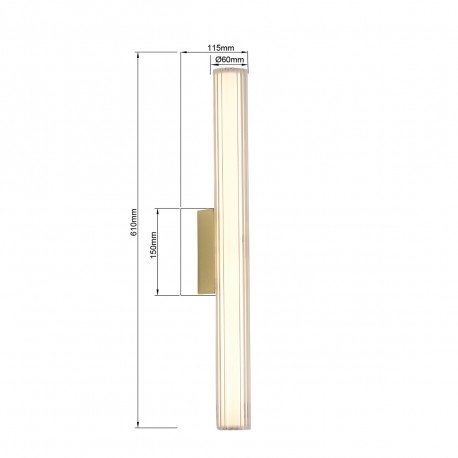 Light Prestige Kinkiet Linea LED CCT IP44 złoty LP-0510/1W-61 GD