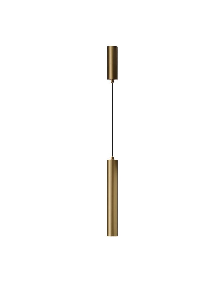 Pendant tube lamps - Azzardo DAMI 1 12W CCT GO Gold Matte 1xLED Pendant Variable Light Color AZ6062 - product kolory-swiatla.pl 1