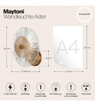 Designer wall lamps - Maytoni Aster Wall Mounted E14 1x40W Gold MOD007WL-01G - product 6