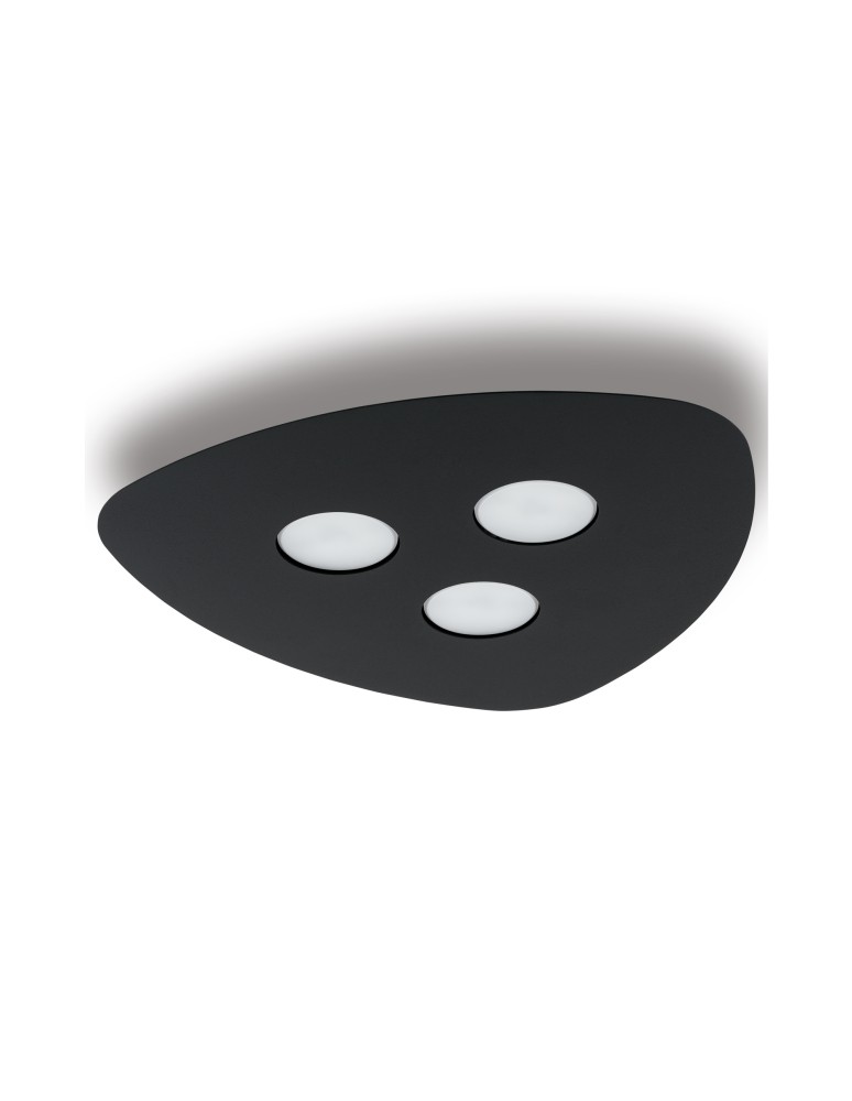 Ceiling lamps - Nowodvorski ORGANIC Ceiling Plafond Max power 3x12W GX53 Black 8302 - product kolory-swiatla.pl 1