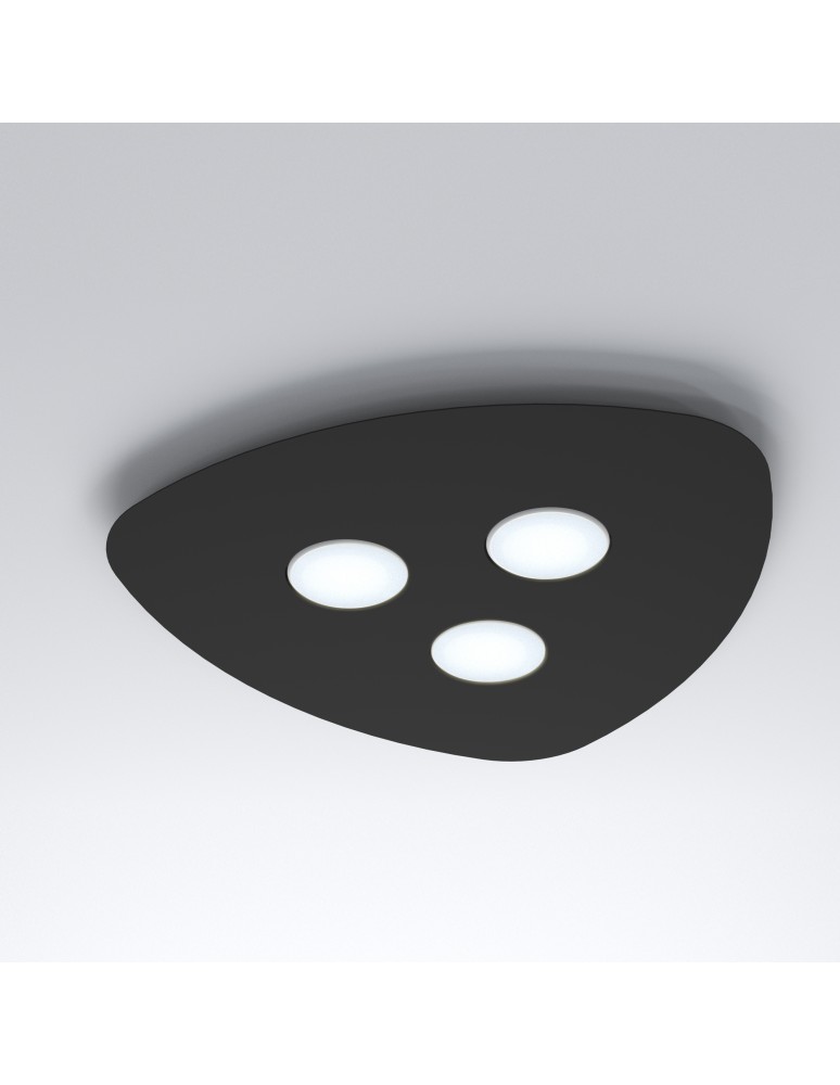 Ceiling lamps - Nowodvorski ORGANIC Ceiling Plafond Max power 3x12W GX53 Black 8302 - product kolory-swiatla.pl 2