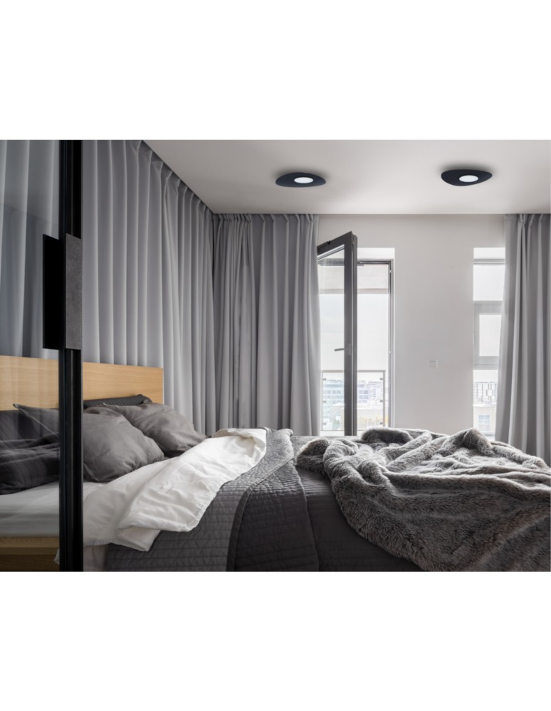 Ceiling lamps - Nowodvorski ORGANIC Ceiling Plafond Max power 1x12W GX53 Black 8303 - product kolory-swiatla.pl 6