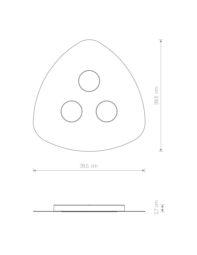 Ceiling lamps - Nowodvorski ORGANIC Ceiling Plafond Max power 3x12W GX53 White 8304 - product kolory-swiatla.pl 5