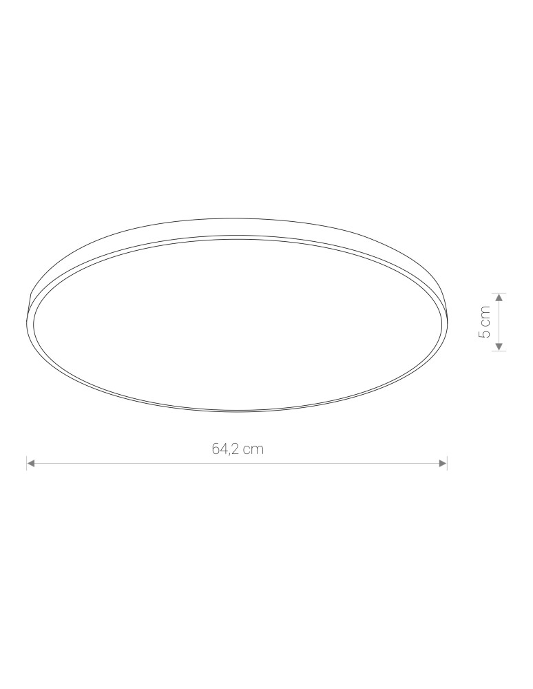 LED Plafonds - Nowodvorski AGNES ROUND LED Ceiling Plafond Max power 64W LED IP44 White 8210 - product kolory-swiatla.pl 6