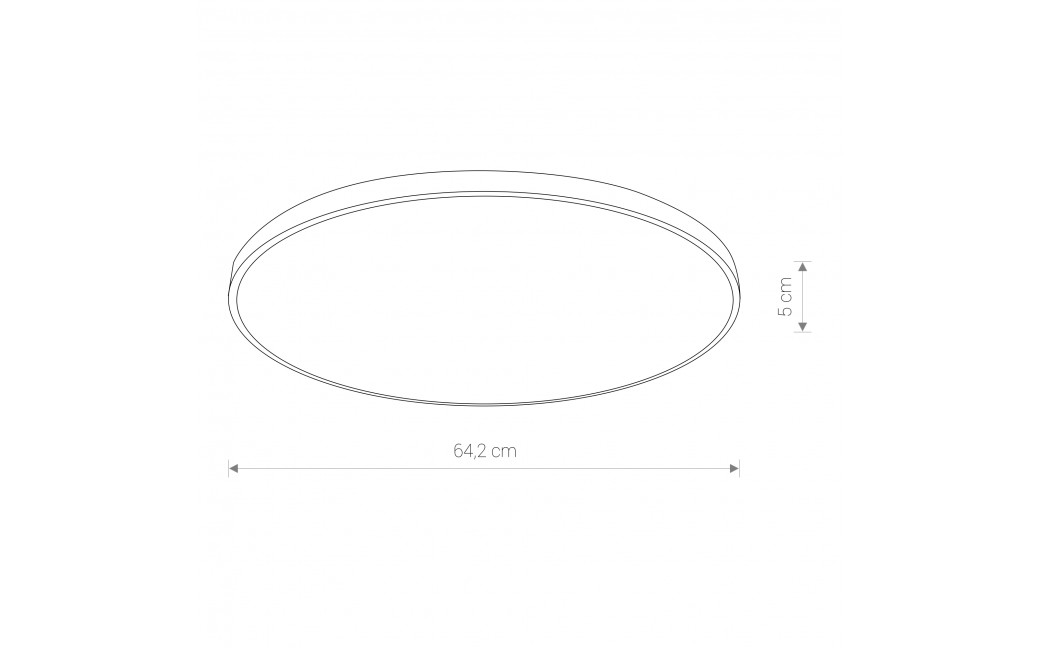 Nowodvorski AGNES ROUND LED Sufitowa Plafon Max moc 64W LED IP44 Biały 8210