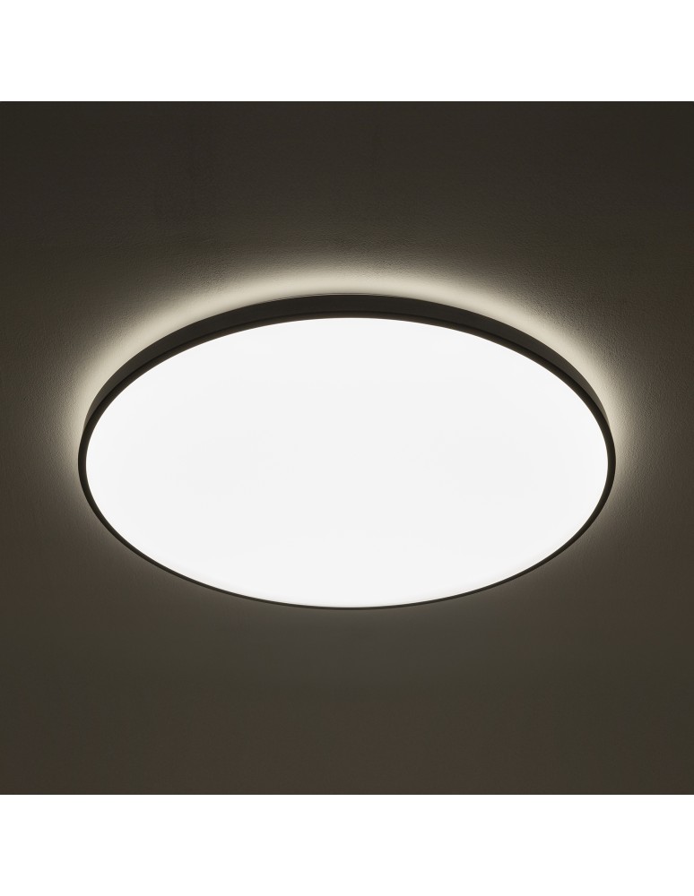 LED Plafonds - Nowodvorski AGNES ROUND LED Ceiling Plafond Max power 64W LED IP44 Black 8206 - product kolory-swiatla.pl 2