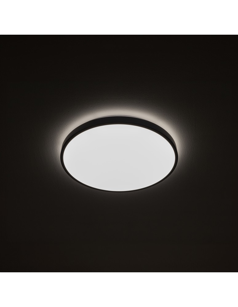 LED Plafonds - Nowodvorski AGNES ROUND LED Ceiling Plafond Max power 22W LED IP44 Black 8204 - product kolory-swiatla.pl 2