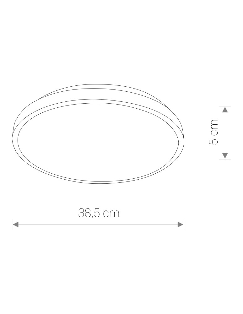 LED Plafonds - Nowodvorski AGNES ROUND LED Ceiling Plafond Max power 22W LED IP44 Black 8204 - product kolory-swiatla.pl 6