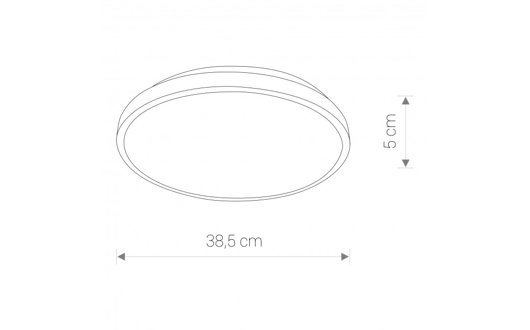 Nowodvorski AGNES ROUND LED Sufitowa Plafon Max moc 22W LED IP44 Czarny 8204