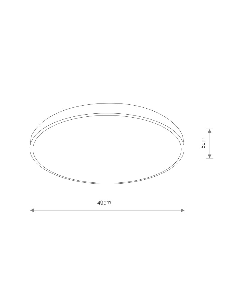 LED Plafonds - Nowodvorski AGNES ROUND LED Ceiling Plafond Max power 32W LED IP44 Black 8184 - product kolory-swiatla.pl 6
