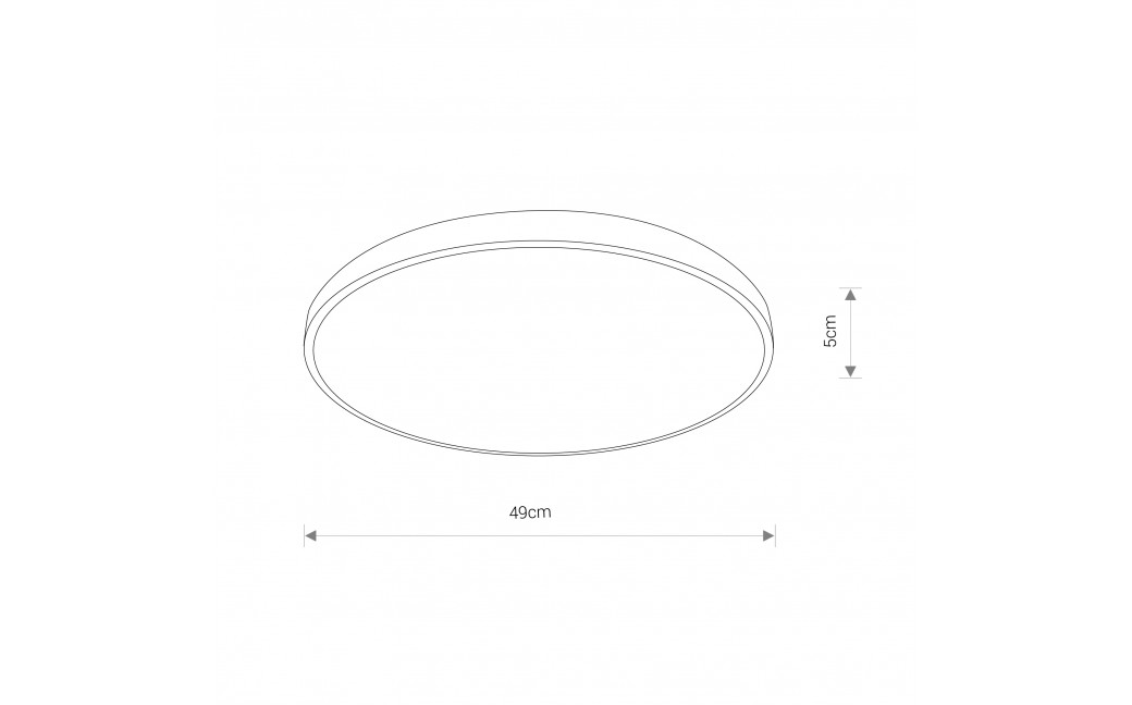 Nowodvorski AGNES ROUND LED Sufitowa Plafon Max moc 32W LED IP44 Czarny 8184