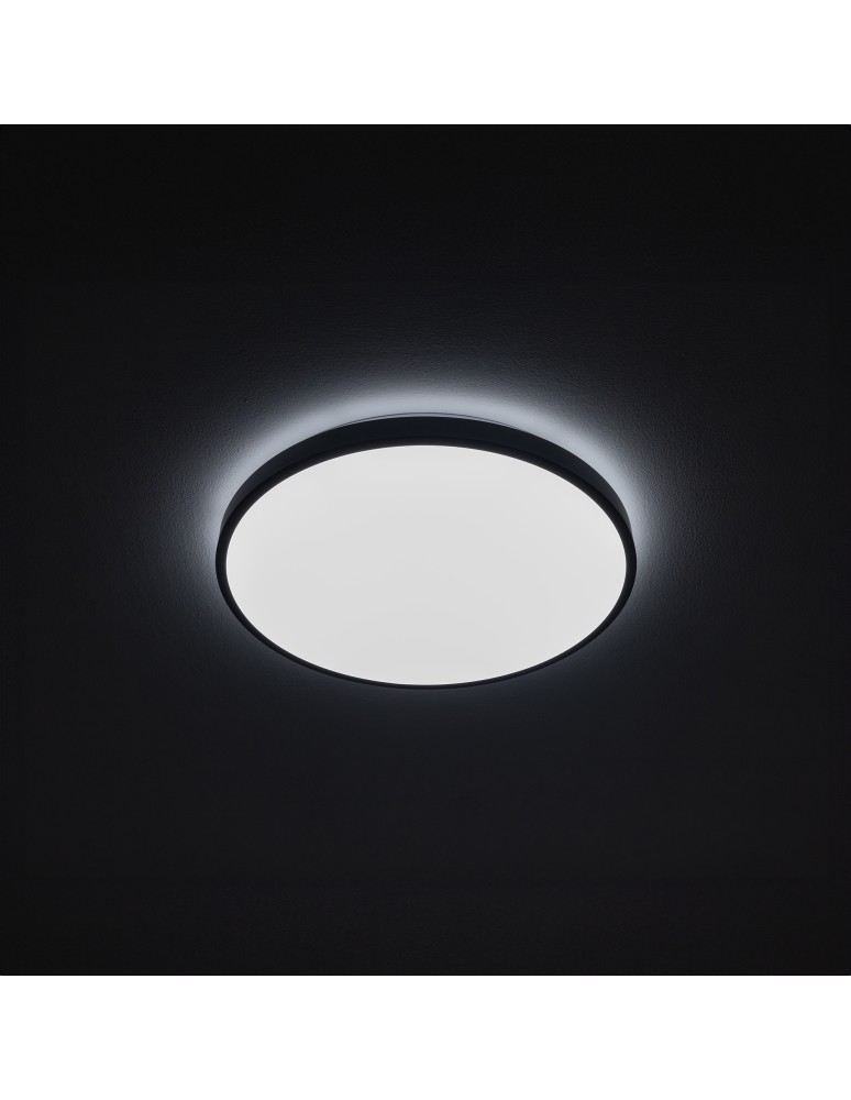 LED Plafonds - Nowodvorski AGNES ROUND LED Ceiling Plafond Max power 22W LED IP44 Black 8183 - product kolory-swiatla.pl 2