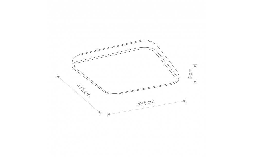 Nowodvorski AGNES SQUARE LED Sufitowa Plafon Max moc 32W LED IP44 Biały 8113