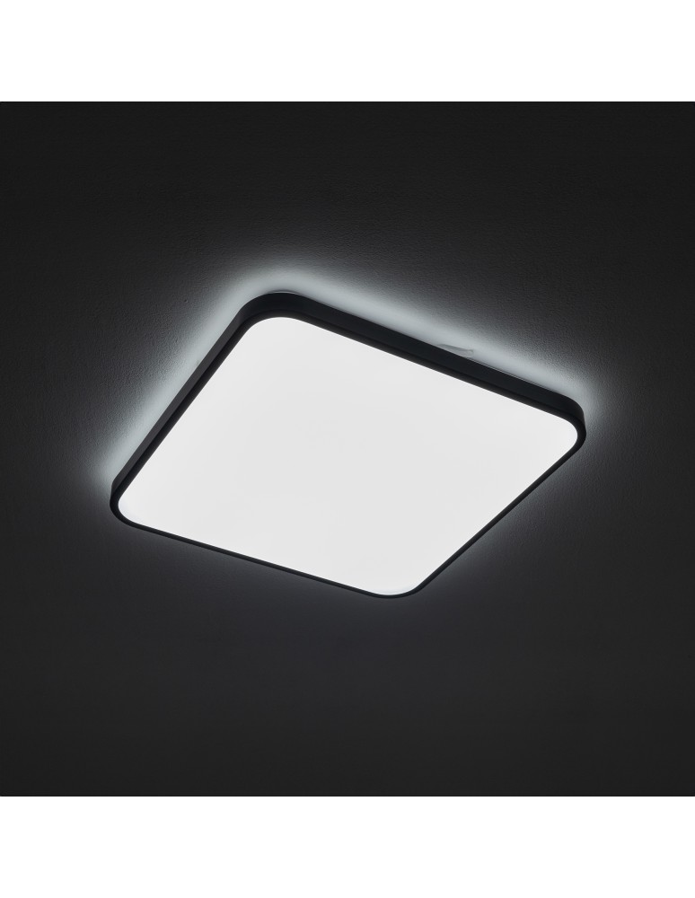 LED Plafonds - Nowodvorski AGNES SQUARE LED Ceiling Plafond Max power 32W LED IP44 Black 8137 - product kolory-swiatla.pl 2