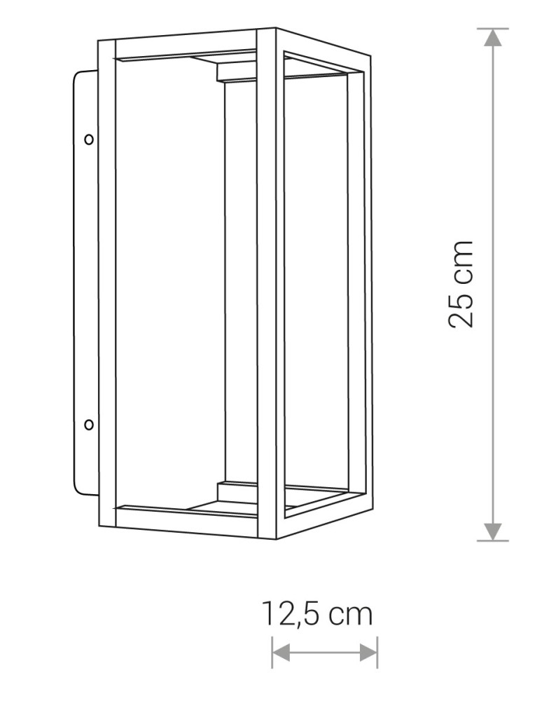 Outdoor wall lamps - Nowodvorski SYMMETRY LED Outdoor Wall Mounted Max wattage 7W LED IP54 Graphite 8176 - product kolory-swiatla.pl 2