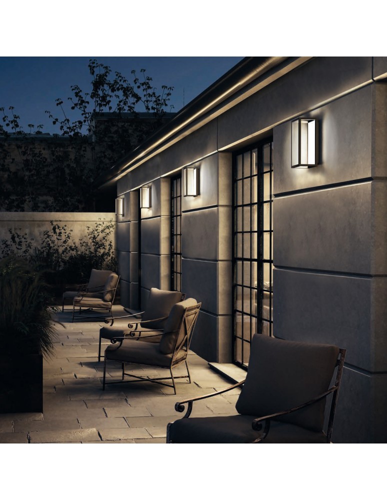 Outdoor wall lamps - Nowodvorski SYMMETRY LED Outdoor Wall Mounted Max wattage 7W LED IP54 Graphite 8176 - product kolory-swiatla.pl 3