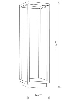 Nowodvorski SYMMETRY LED Zewnętrzna Słupek Max moc 7W LED IP54 Grafitowy 8180 - produkt 2