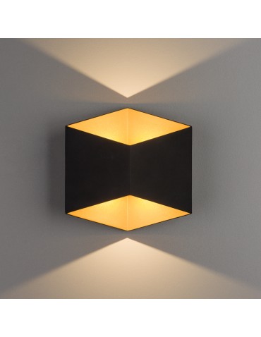 Nowodvorski TRIANGLES LED Outdoor Surface Wall Max wattage 2x5W LED IP54 Black-Gold 8141 - product 2