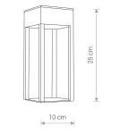 Outdoor ceiling lamps - Nowodvorski STRUCTURE LED Outdoor Wall Mounted Max wattage 13W LED IP54 Black 8146 - product 3