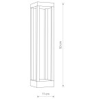 Standing garden lamps - Nowodvorski STRUCTURE LED Outdoor Pole Max moc 13W LED IP54 Black 8145 - product 3