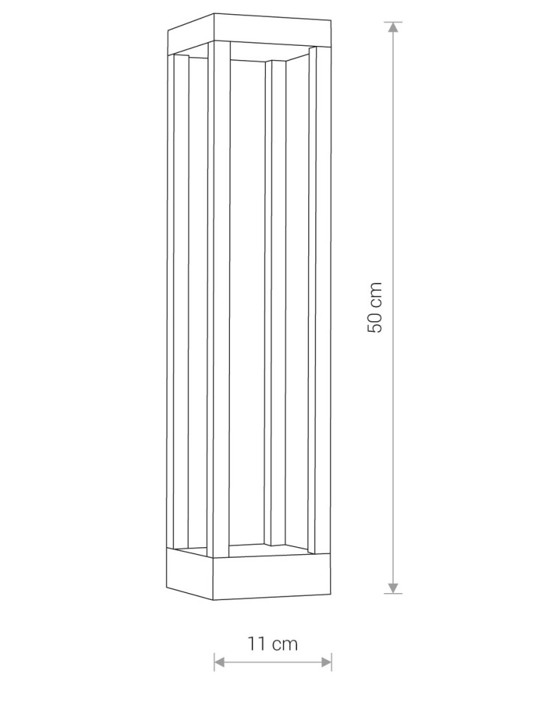 Standing garden lamps - Nowodvorski STRUCTURE LED Outdoor Pole Max moc 13W LED IP54 Black 8145 - product kolory-swiatla.pl 3
