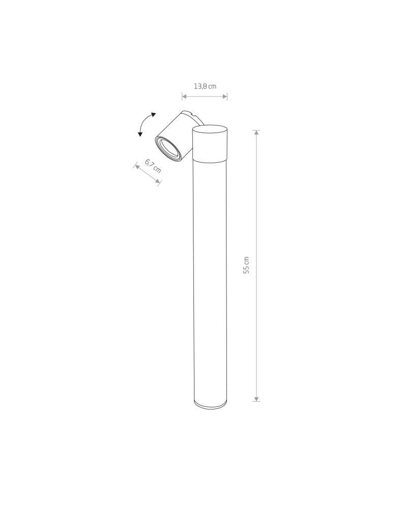 Standing garden lamps - Nowodvorski TUBINGS Outdoor Pole Max wattage 35W GU10 IP54 Black 8158 - product kolory-swiatla.pl 3