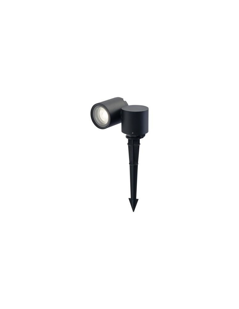 Garden lamps driven into the ground (with wedge) - Nowodvorski TUBINGS M Outdoor Ground Lights Max wattage 35W GU10 IP54 Black 8161 - product kolory-swiatla.pl 1