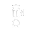 LED overhead lights - Nowodvorski PAT LED Outdoor Wall Mounted Max wattage 3W LED IP65 Black 8162 - product 3