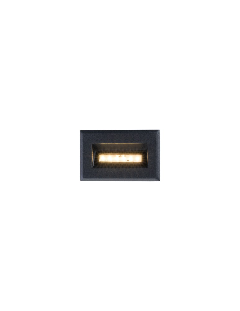Luminaires to be built into the wall - Nowodvorski BAY LED Outdoor Wall Mounted Max wattage 3W LED IP65 Black 8164 - product kolory-swiatla.pl 2