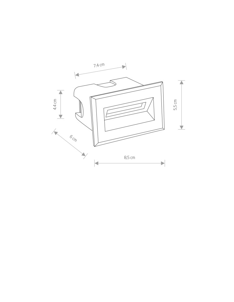 Luminaires to be built into the wall - Nowodvorski BAY LED Outdoor Wall Mounted Max wattage 3W LED IP65 Black 8164 - product kolory-swiatla.pl 4