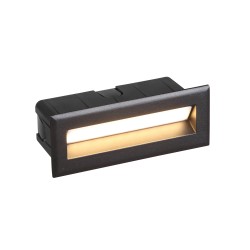 Nowodvorski BAY LED Zewnętrzna Ścienna Wbudowana Max moc 5W LED IP65 Czarny 8165