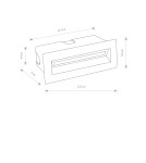 Luminaires to be built into the wall - Nowodvorski BAY LED Outdoor Wall Mounted Max wattage 5W LED IP65 Black 8165 - product 2