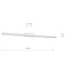 Bathroom wall lamps - Nowodvorski LATH LED Wall lamp Max moc 16W LED IP44 Chrome 8175 - product 3