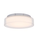 Hermetic plafonds - Nowodvorski PAN LED S Ceiling Plafond Max power 12W LED IP44 Chrome 8173 - product 1
