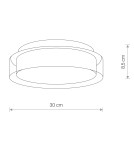 Hermetic plafonds - Nowodvorski PAN LED S Ceiling Plafond Max power 12W LED IP44 Chrome 8173 - product 3