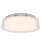 Hermetic plafonds - Nowodvorski PAN LED M Ceiling Plafond Max power 17W LED IP44 Chrome 8174 - product 1